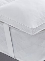 Silentnight White Platinum Hungarian Goose Down 100% Cotton Mattress Topper - Image 3 of 3