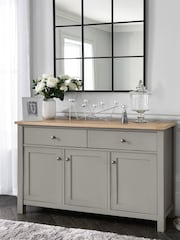 Dove Grey Malvern Oak Effect Large Sideboard - Image 1 of 9