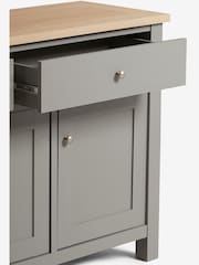 Dove Grey Malvern Oak Effect Large Sideboard - Image 4 of 9