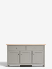 Dove Grey Malvern Oak Effect Large Sideboard - Image 6 of 9