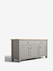 Dove Grey Malvern Oak Effect Large Sideboard - Image 8 of 9