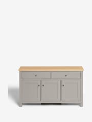 Dove Grey Malvern Oak Effect Large Sideboard - Image 9 of 9