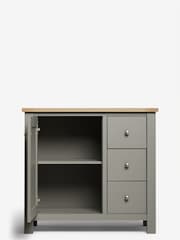 Dove Grey Malvern Oak Effect Small Sideboard - Image 3 of 8