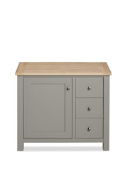 Dove Grey Malvern Oak Effect Small Sideboard - Image 7 of 8