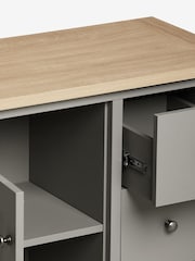 Dove Grey Malvern Oak Effect Small Sideboard - Image 8 of 8
