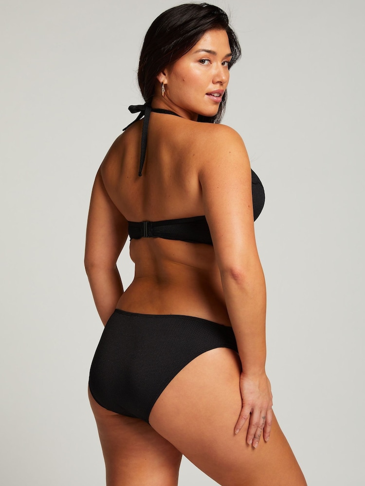Hunkemöller Black Scallop Push Up Bikini Top - Image 2 of 5