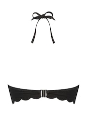 Hunkemöller Black Scallop Push Up Bikini Top - Image 5 of 5