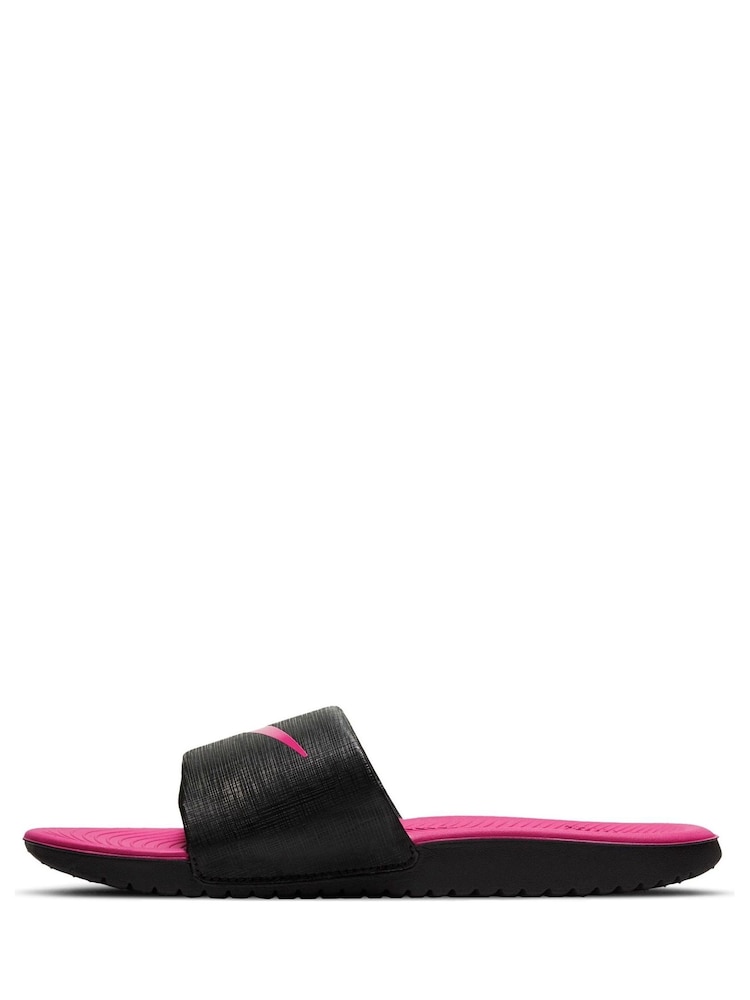 Nike Black Kawa Junior Sliders - Image 2 of 5