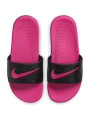 Nike Black Kawa Junior Sliders - Image 3 of 5