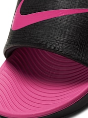 Nike Black Kawa Junior Sliders - Image 5 of 5