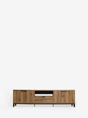 Dark Bronx Up to 90 inch Oak Effect TV Unit - Image 2 of 10