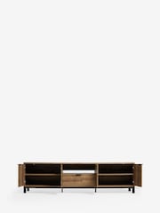 Dark Bronx Up to 90 inch Oak Effect TV Unit - Image 3 of 10