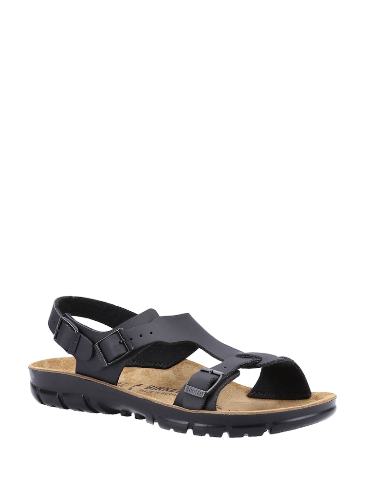 Birkenstock Black Saragossa Birko Flor Sandals - Image 1 of 4