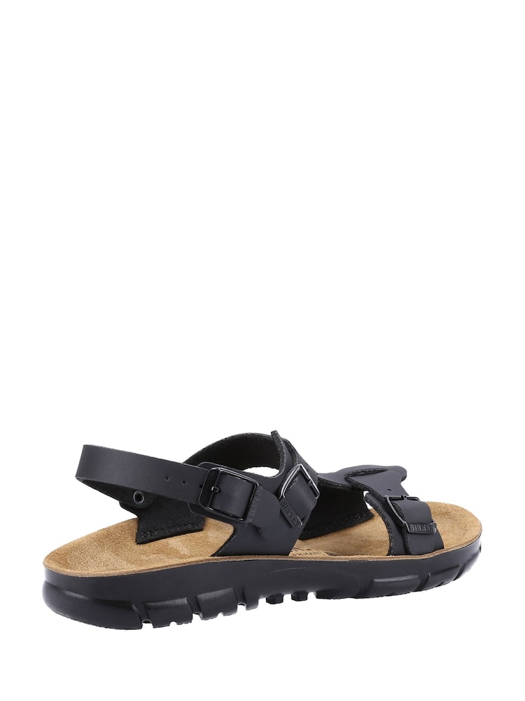 Birkenstock Black Saragossa Birko Flor Sandals - Image 2 of 4