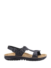 Birkenstock Black Saragossa Birko Flor Sandals - Image 3 of 4