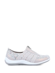 Pavers Blue Pavers Ladies Casual Zip Up Trainers - Image 1 of 6