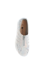 Pavers Blue Pavers Ladies Casual Zip Up Trainers - Image 4 of 6