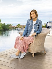 Pavers Blue Pavers Ladies Casual Zip Up Trainers - Image 6 of 6