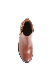 Pavers Brown Pavers Ladies Chelsea Boots - Image 4 of 5