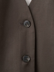 Mango Brown Halterneck Waistcoat - Image 6 of 7
