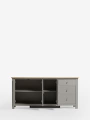 Dove Grey Malvern Oak Effect Extra Large Sideboard - Image 5 of 9