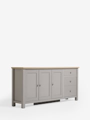 Dove Grey Malvern Oak Effect Extra Large Sideboard - Image 6 of 9