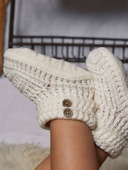 The Little Tailor Baby Soft Knitted 100% Cotton Boots - Image 2 of 5
