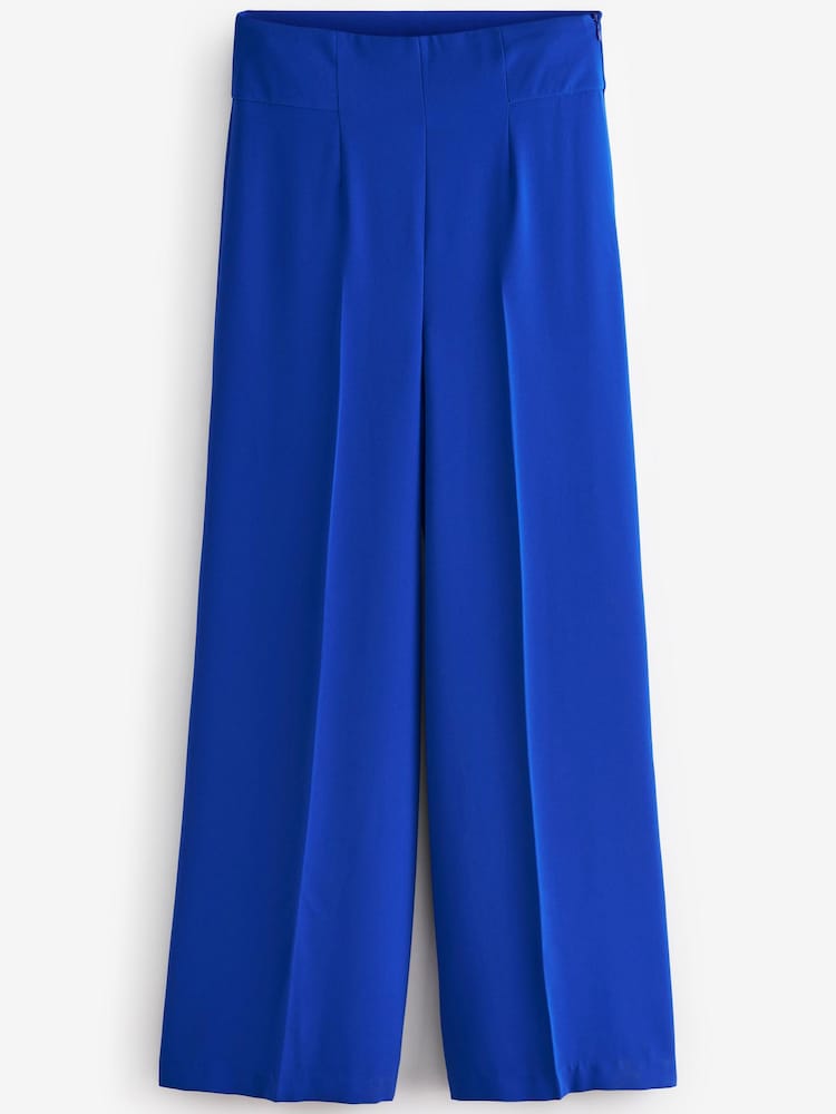 Cobalt Blue Myleene Klass Super Wide Leg Trousers - Image 4 of 4