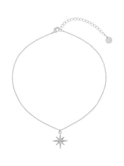 Серебристое ожерелье с подвеской-звездой Caramel Jewellery London - Изображение 4 из 7