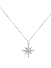Серебристое ожерелье с подвеской-звездой Caramel Jewellery London - Изображение 5 из 7