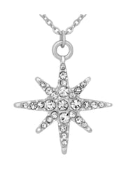Серебристое ожерелье с подвеской-звездой Caramel Jewellery London - Изображение 6 из 7