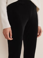 Phase Eight Black Amina Velvet Jeggings - Image 5 of 6