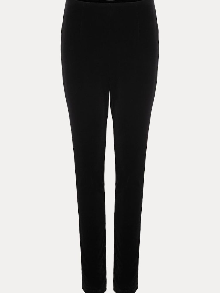 Phase Eight Black Amina Velvet Jeggings - Image 6 of 6