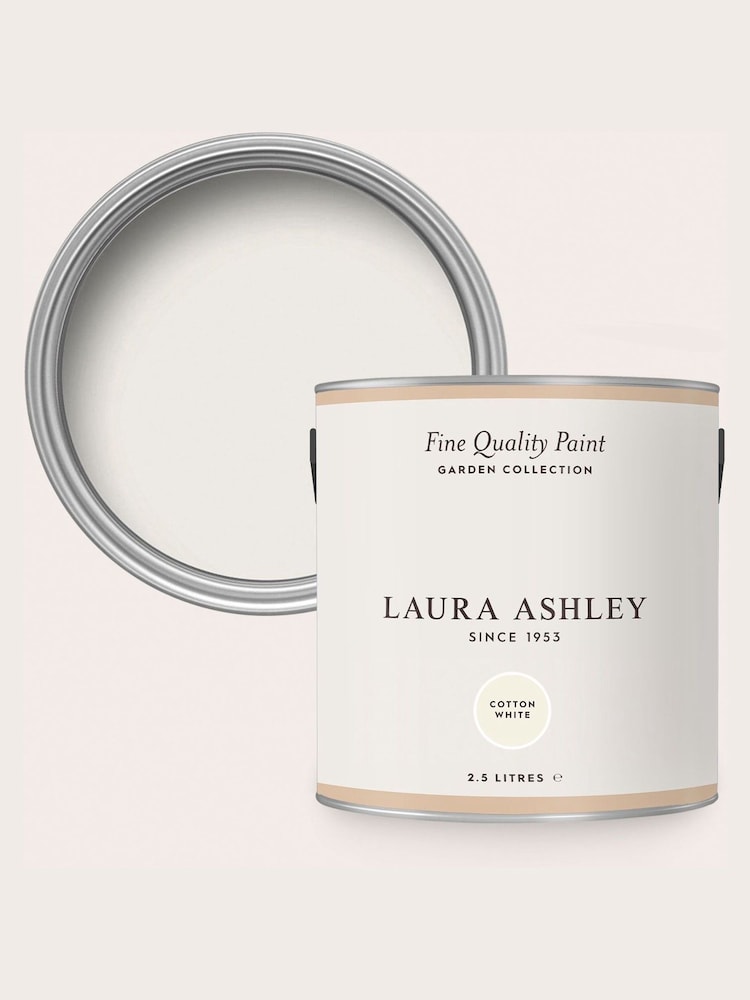 Laura Ashley White Garden 750ml Paint - Image 1 of 5