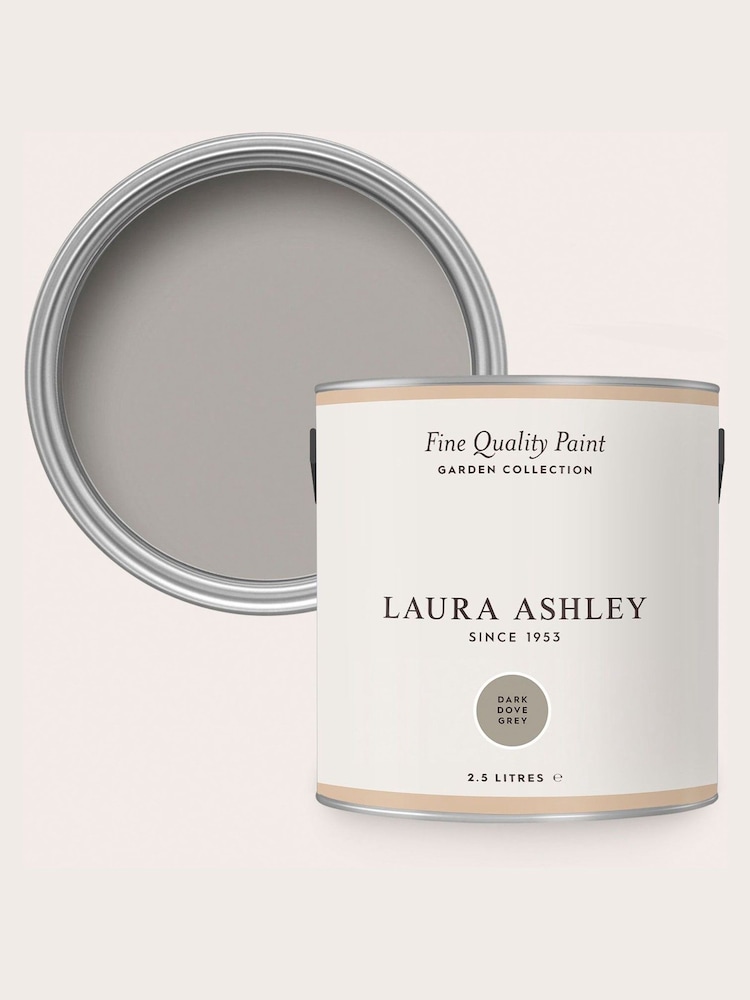 Laura Ashley Dark Dove Grey Garden 2.5Lt Paint - Image 1 of 5