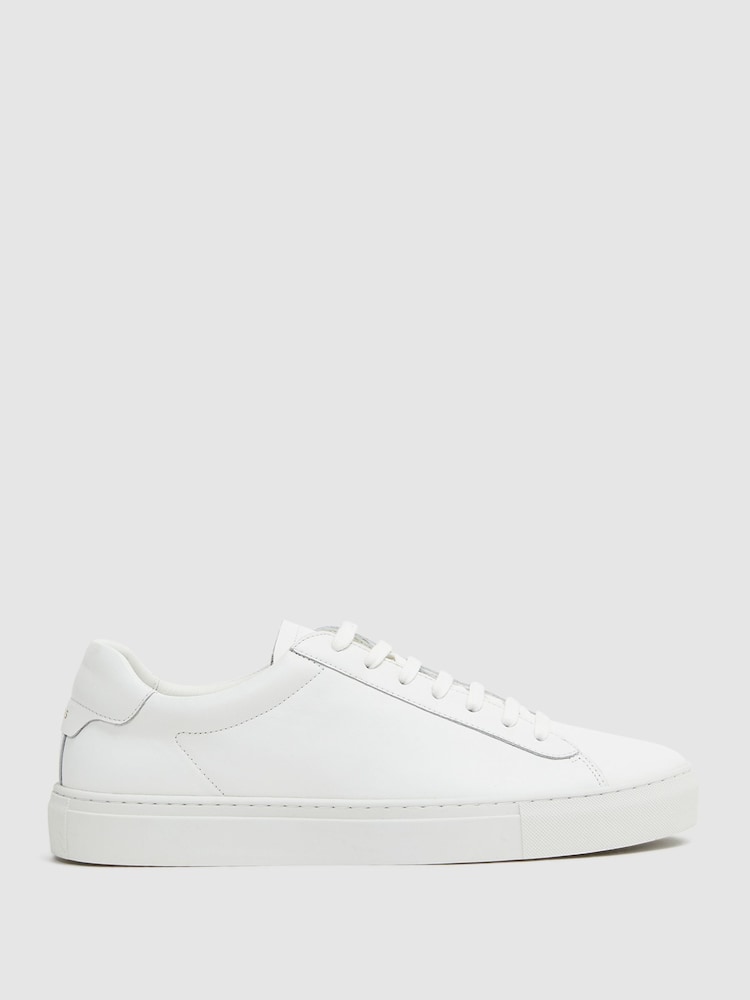 Weiß - Reiss Finley Sneaker aus Leder - Bild 1 von 6