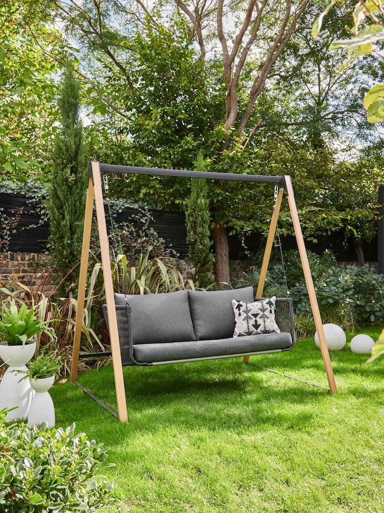 Black Helsinki Garden Double Swing Seat - Image 1 of 5