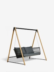 Black Helsinki Garden Double Swing Seat - Image 3 of 5
