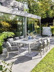 Grey Mauritius Garden 8 Seat Extending Dining Set - Image 1 of 12