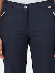 Regatta Womens Blue Geo II Softshell Trousers - Image 4 of 9
