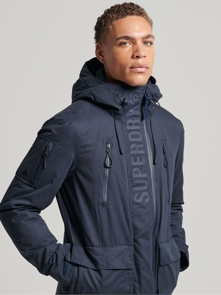 Superdry Blue Ultimate Microfibre SD Wind Jacket - Image 2 of 6