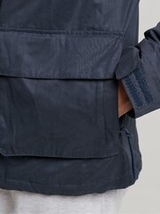 Superdry Blue Ultimate Microfibre SD Wind Jacket - Image 5 of 6