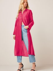 Pink Longline Shirt - Image 1 of 6