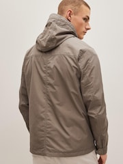 Stone Natural Shower Resistant Hooded Utility Jacket - Image 4 of 10