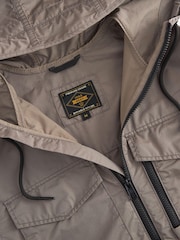 Stone Natural Shower Resistant Hooded Utility Jacket - Image 8 of 10