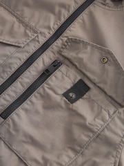 Stone Natural Shower Resistant Hooded Utility Jacket - Image 9 of 10
