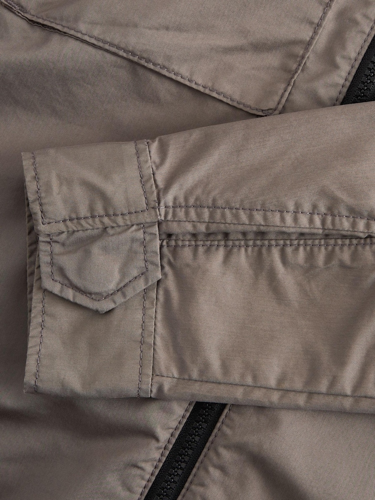 Stone Natural Shower Resistant Hooded Utility Jacket - Image 10 of 10