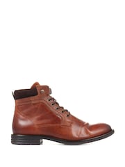 Jones Bootmaker Mens Brown Docklands Leather Lace-Up Boots - Image 1 of 5