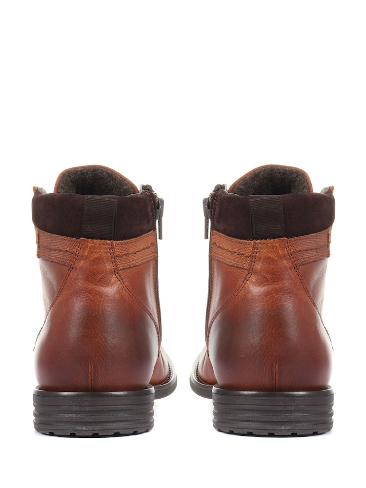 Jones Bootmaker Mens Brown Docklands Leather Lace-Up Boots - Image 3 of 5
