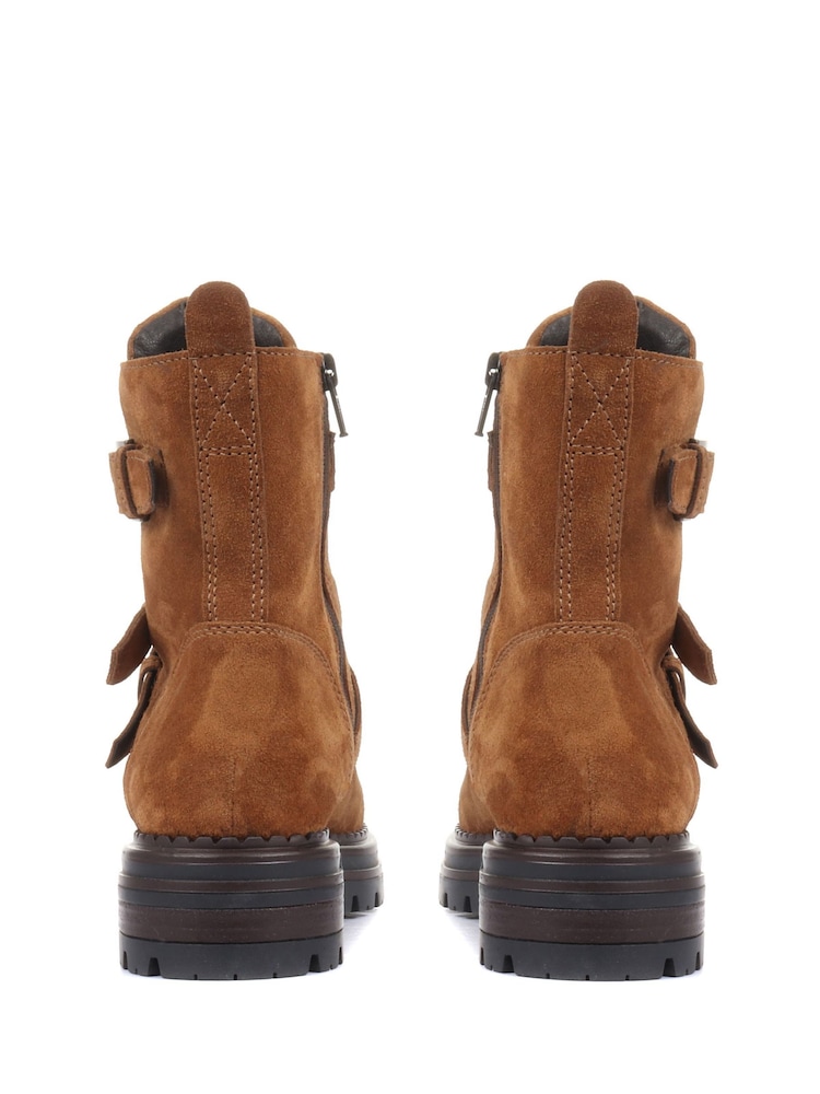 Jones Bootmaker Womens Casimira Buckle Biker Boots - Image 2 of 5